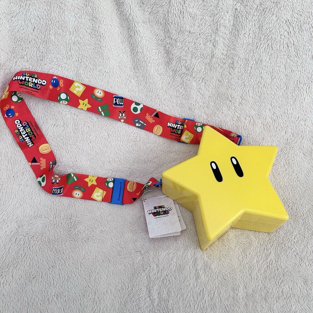 Super Nintendo World Mario Star Popcorn Bucket Universal Studios Lights Up